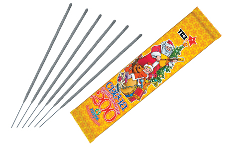  Бенгальские свечи 6 шт 200 мм в пакете  в Твери